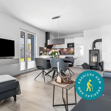 Admiralslounge- Eg, Infrarotsauna, Grosse Dusche, Terrasse, Blick Auf Hafenbecken Olpenitz